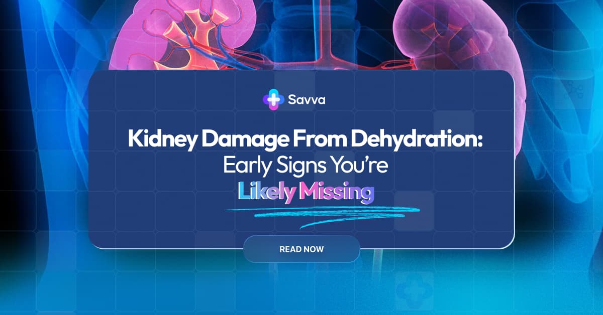 Early hidden kidney damage from dehydration signs most people miss daily