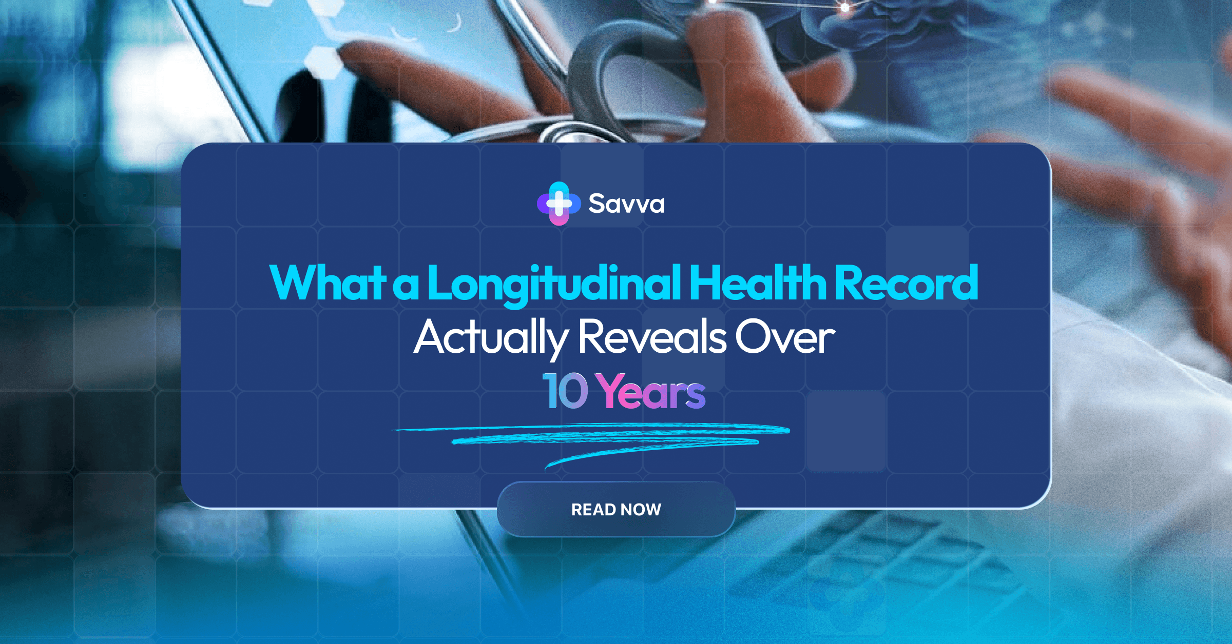 Ten years of medical records visualized as a longitudinal health timeline